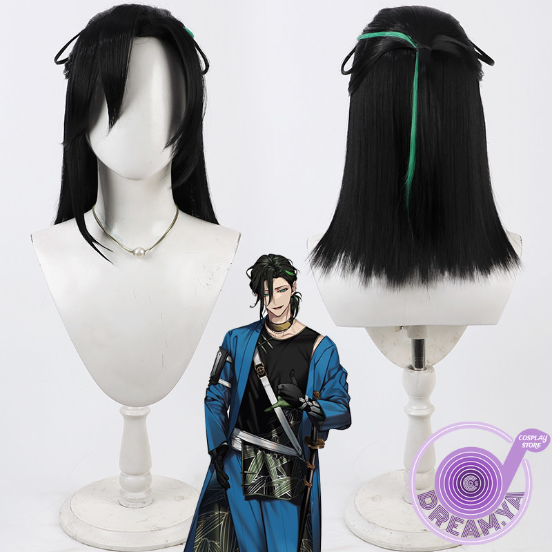 Synthetic Wigs - Sasanuki Cosplay Wig Touken Ranbu Black