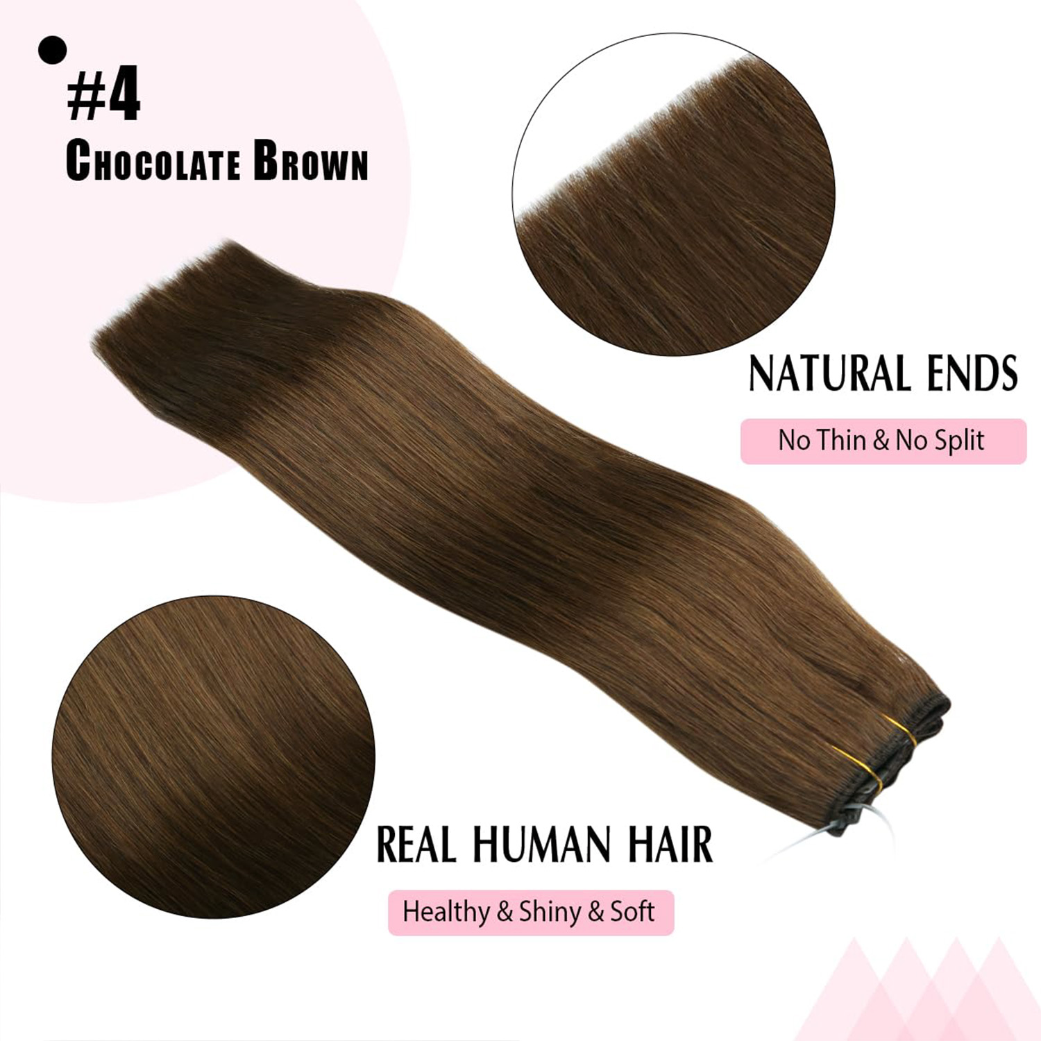 Invisible Halo Hair Extensions - Seamless Clip In Hair Extensions Human Hair ulasan dan harga