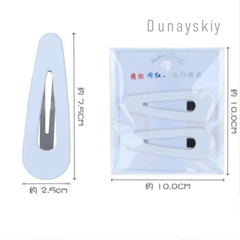 White Large BB Hair Clips Cosp - Hair Clips ulasan dan harga