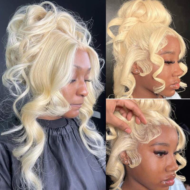 13x4 13x6 360 HD Transparent 6 - 613 Blonde Body Wave Lace Front Wig ulasan dan harga