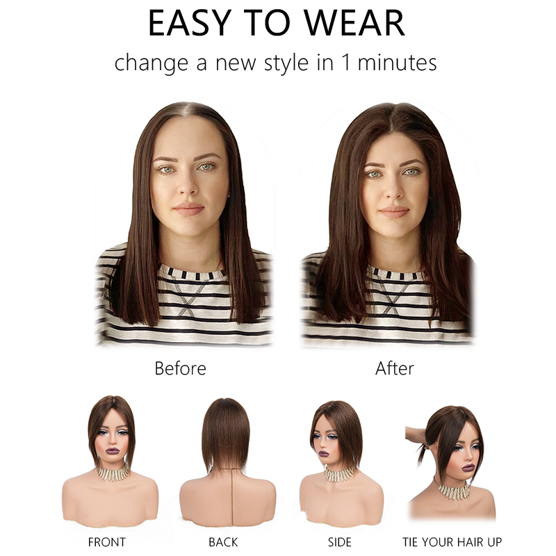 10 Inch 100% Human Hair 13X12c - Seamless Clip In Hair Extensions Human Hair ulasan dan harga